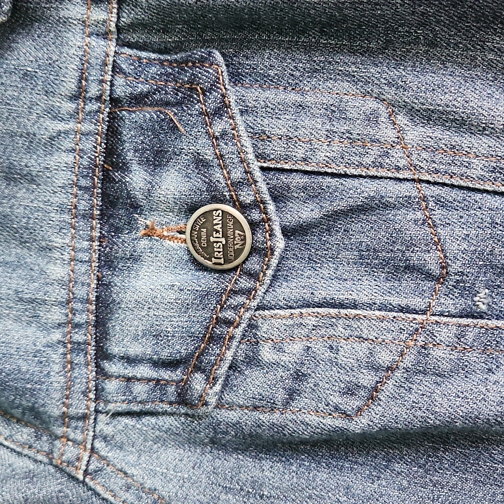 Iris Basic Short Denim Jean Jacket - image 3